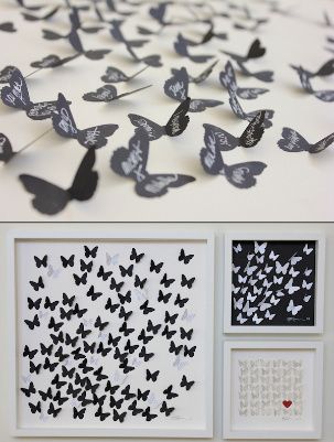 mariposas de papel