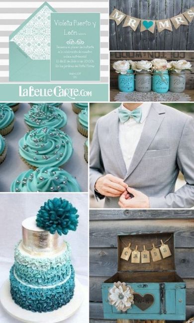 Ideas de boda en color turquesa 29