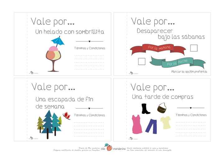 Vales imprimibles para San Valentín (o cualquier otra fecha) - Manualidades  - Foro Bodas.net