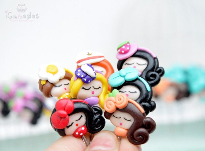 Ideas de alfileres de boda de arcilla polimérica 3