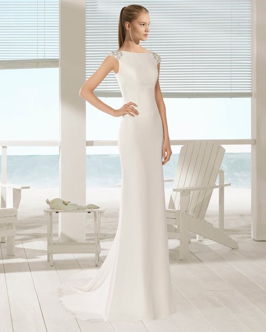 Vestidos Aire Barcelona Beach Wedding 2018 46