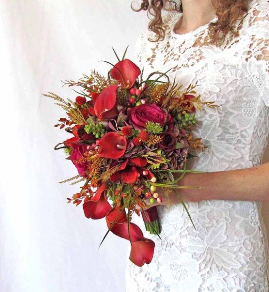 Ramos de novia burdeos 23