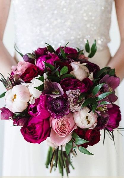 Ramos de novia burdeos 36