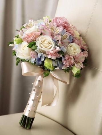 Ramos de novia en tonos rosas 24