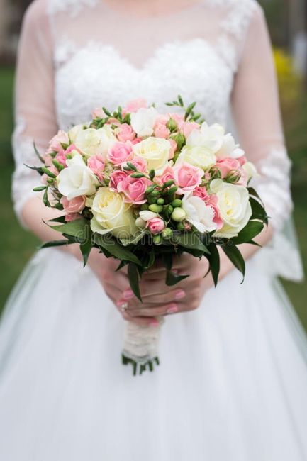Ramos de novia en tonos rosas 39