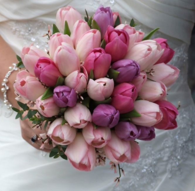 Ramos de novia en tonos rosas 47