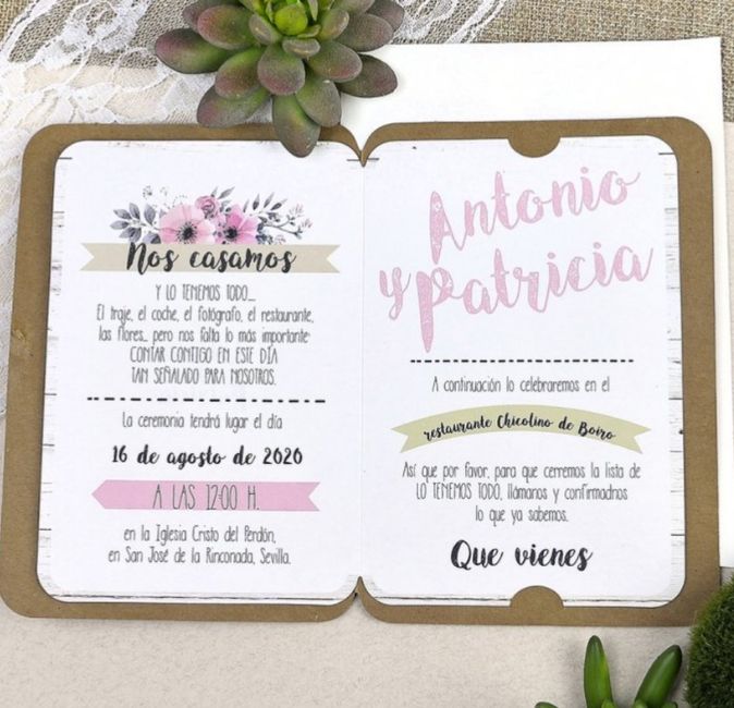 Invitaciones de boda - 1