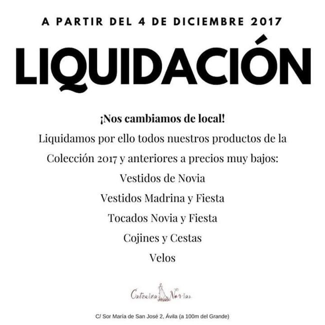  Liquidación tienda novia - 1