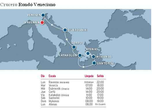CRUCERO RONDO VENECIANO DESDE RAVENNA 10/09/2012