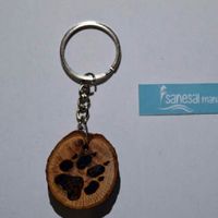 Llaveros de rodaja de madera - 1