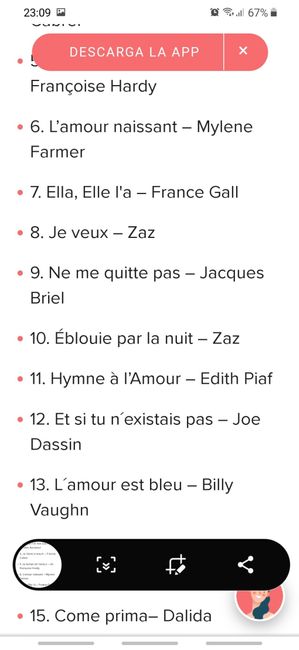 Canciones en francés para entrada a la ceremonia 2
