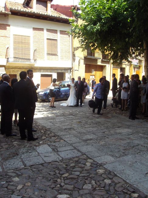 Llegada a la iglesia
