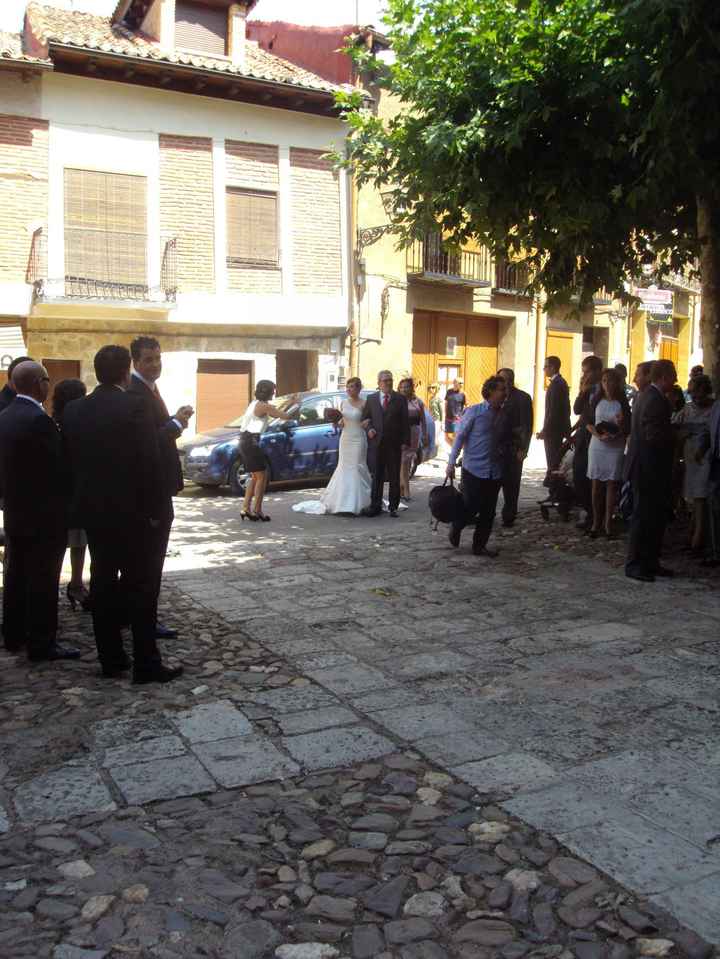 Llegada a la iglesia