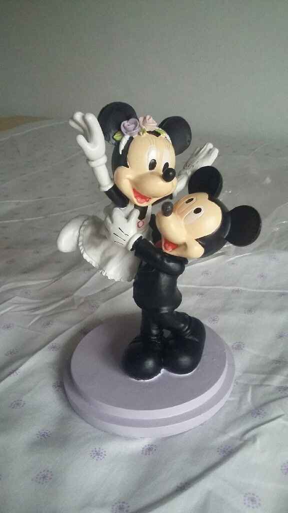 Muñeco pastel mickey y minnie - 1