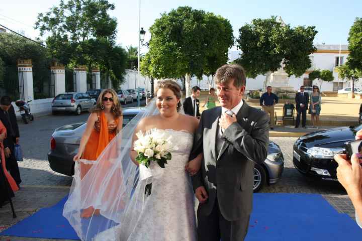 la entrada de la novia