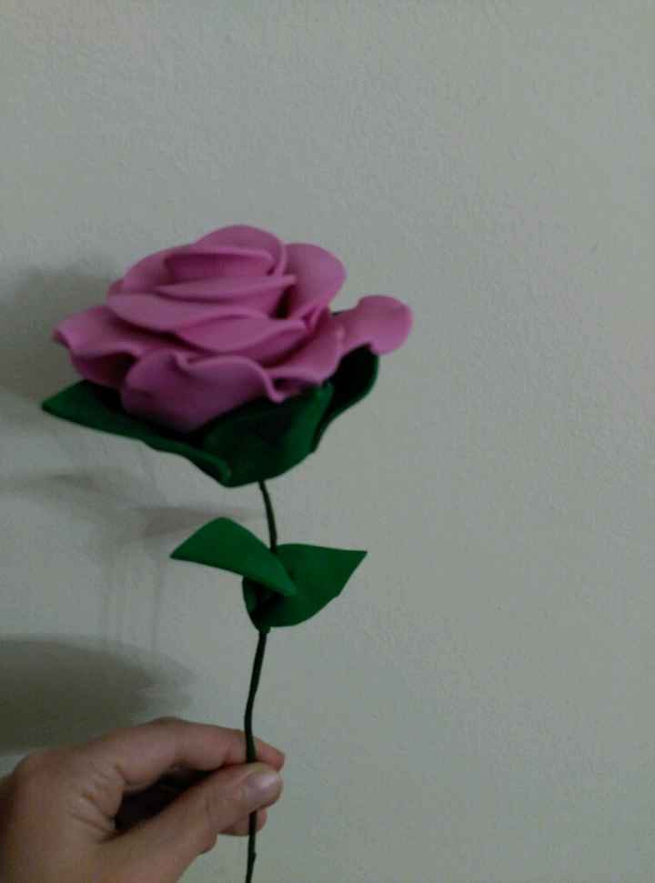 Mi primera rosa de goma eva - 2