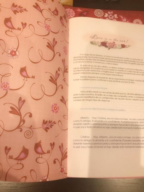 Mis libretos para la ceremonia - 2