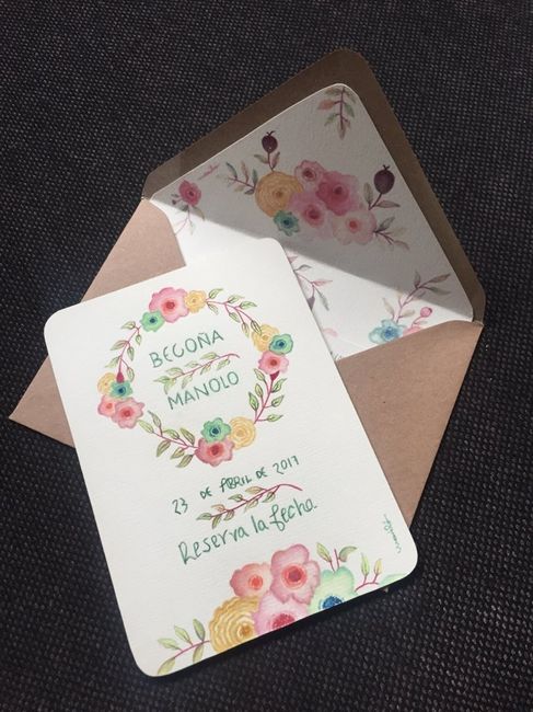 Mi pareja y yo hemos hecho las invitaciones de boda - 2