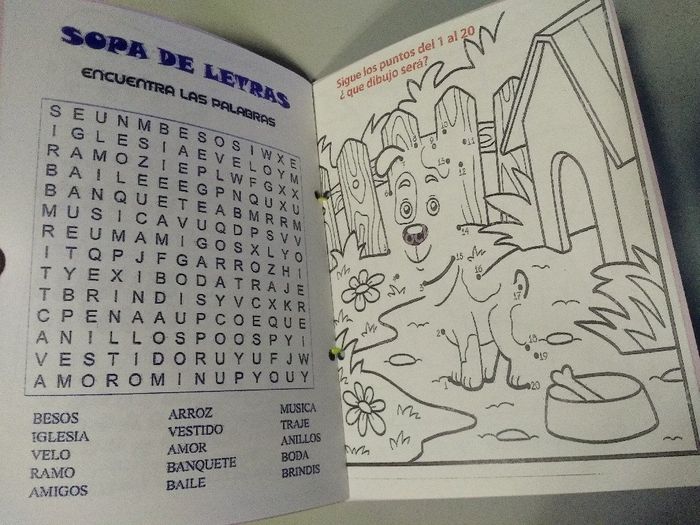  librillos de actividades boda para Niñ@s - 6