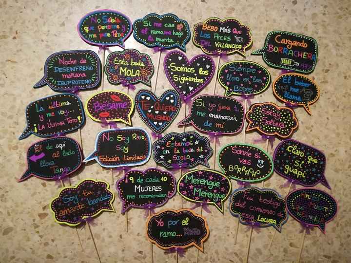 Mis carteles de photocall  terminados!! - 1