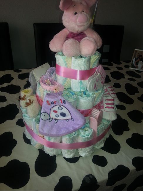 Tarta de pañales para mi gorda!!!