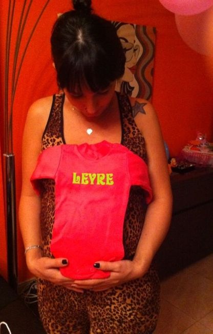 Unos de los regalos del Baby shower 