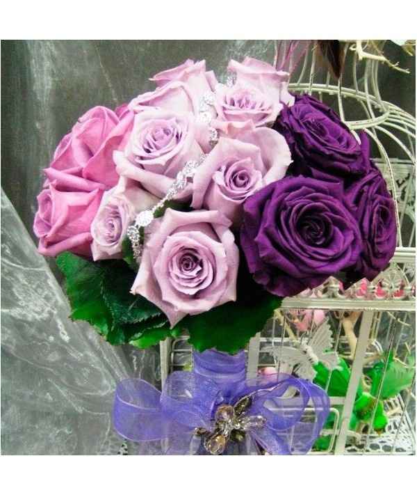 Rosas moradas