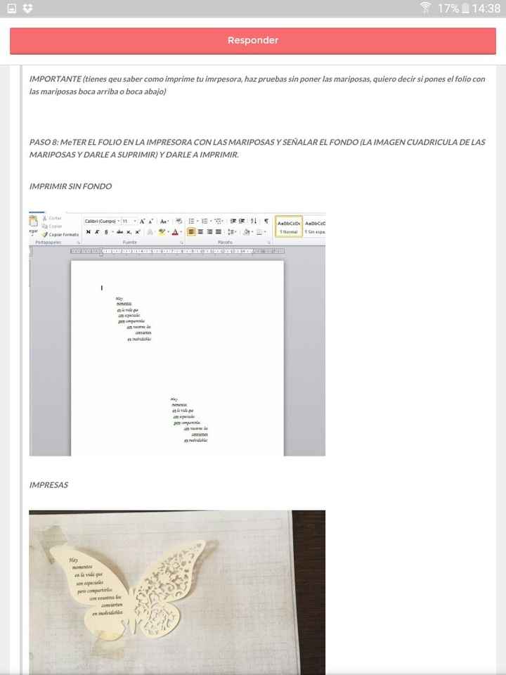 Cómo imprimir mariposas de agradecimiento? - 4