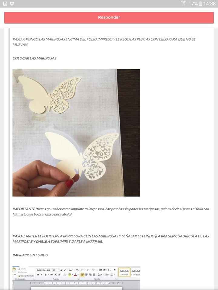Cómo imprimir mariposas de agradecimiento? - 5