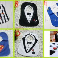 baberos para bebés en forma de traje