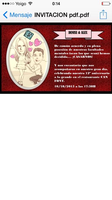 Ya estan presiseñadas mis invitaciones - 1