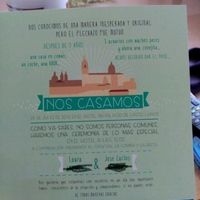 Interior de la invitación