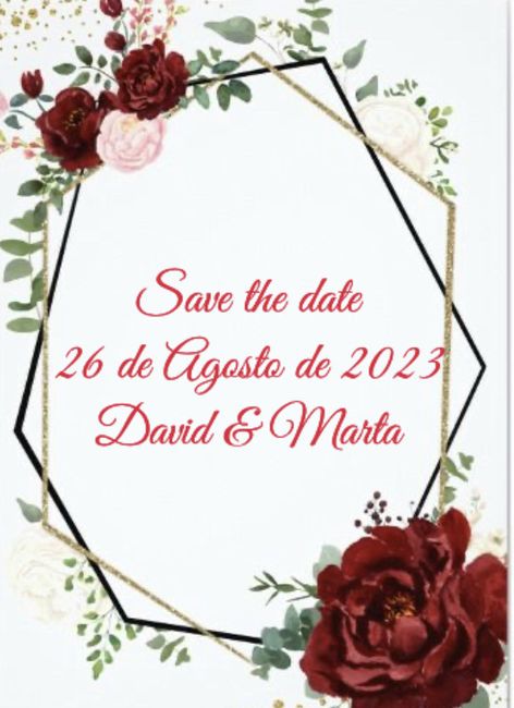 Save the date boda Griega 1