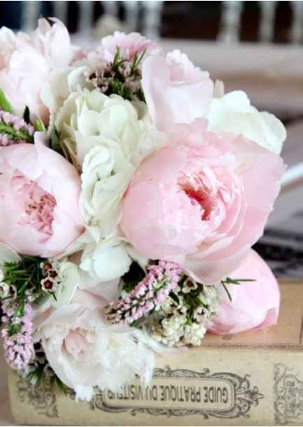 Ramo peonias con rosa inglesa - Moda nupcial - Foro 