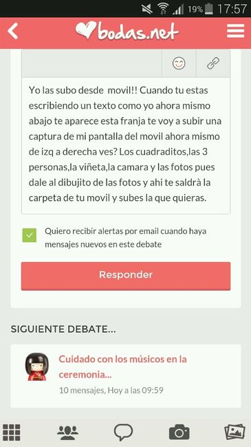 Como subir fotos - 1