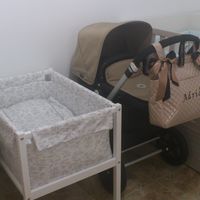 carro y mini cuna