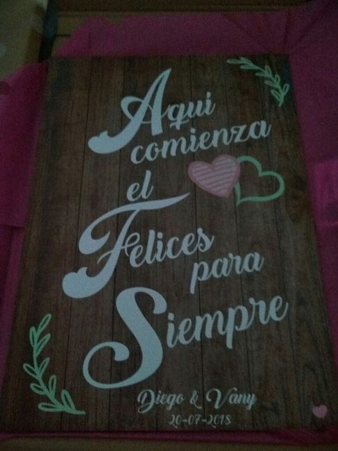 a llegado el cartel para la entrada! - 4