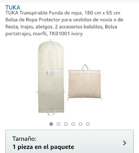 Maleta/caja para guardar el vestido - 1