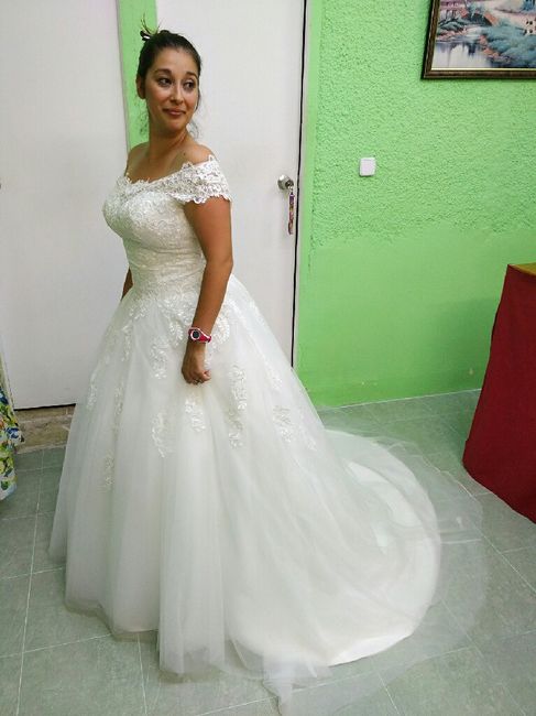 Mi vestido quedó así - 2