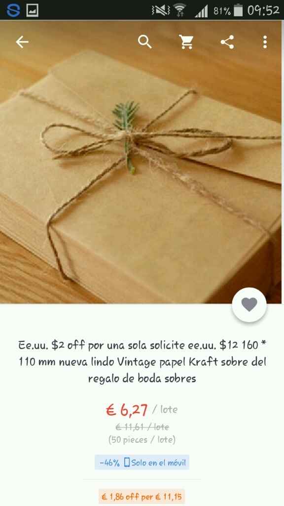 Pepel kraft ideas en los detalles y sobres aliexpress? - 3