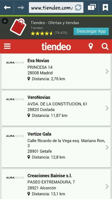 Tiendas alma novia - 2