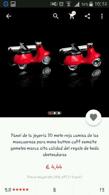 Ideas de gemelos para los novios - 6