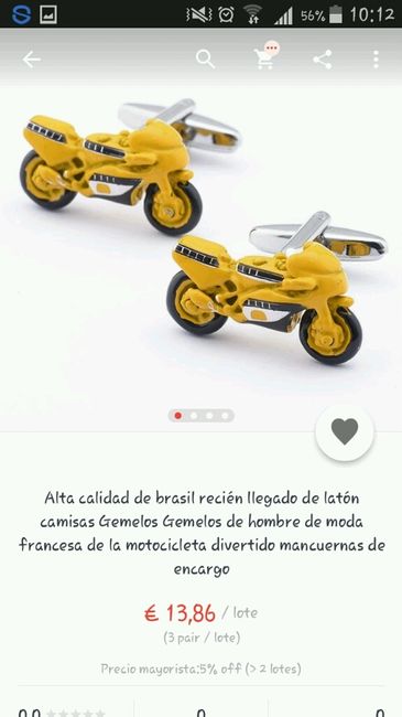 Ideas de gemelos para los novios - 7