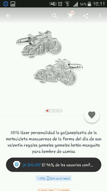 Ideas de gemelos para los novios - 10