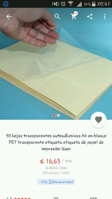 Etiquetas en lugar de sello - 1
