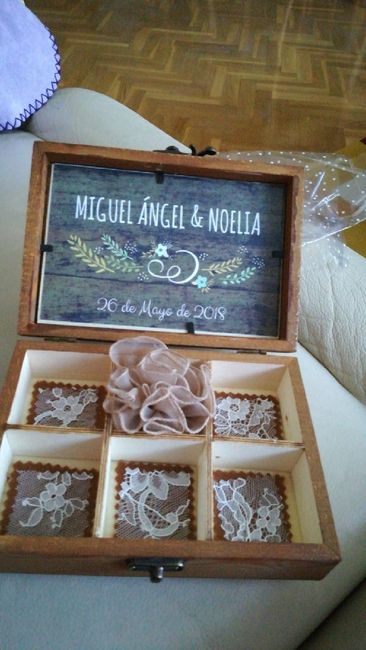 Caja decorada con la tela de mi vestido! - 2