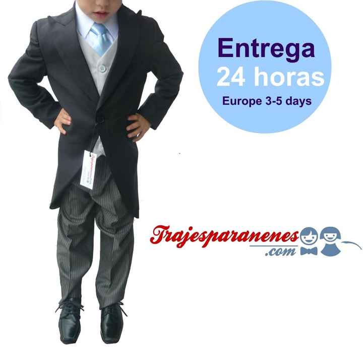 traje chaque frac para niño