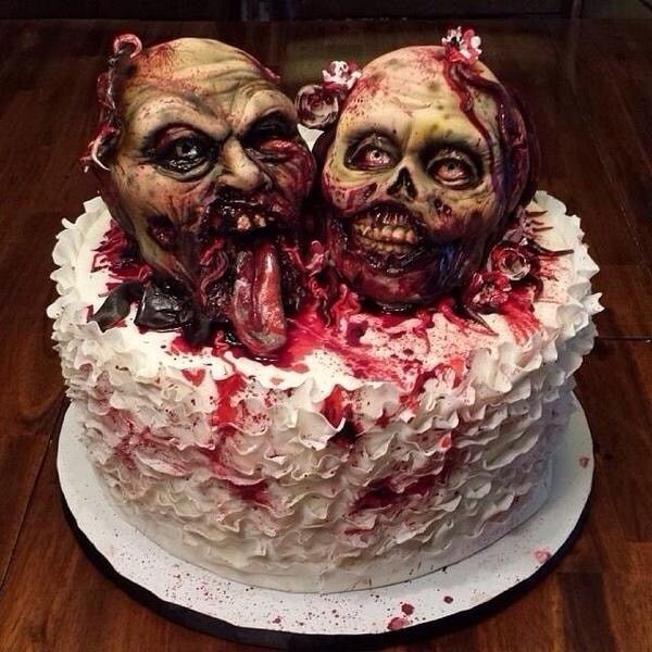 tarta de boda zombie