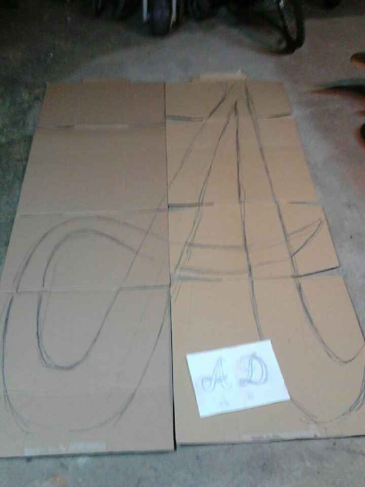 Letras boda en proceso que os parece!? - 1