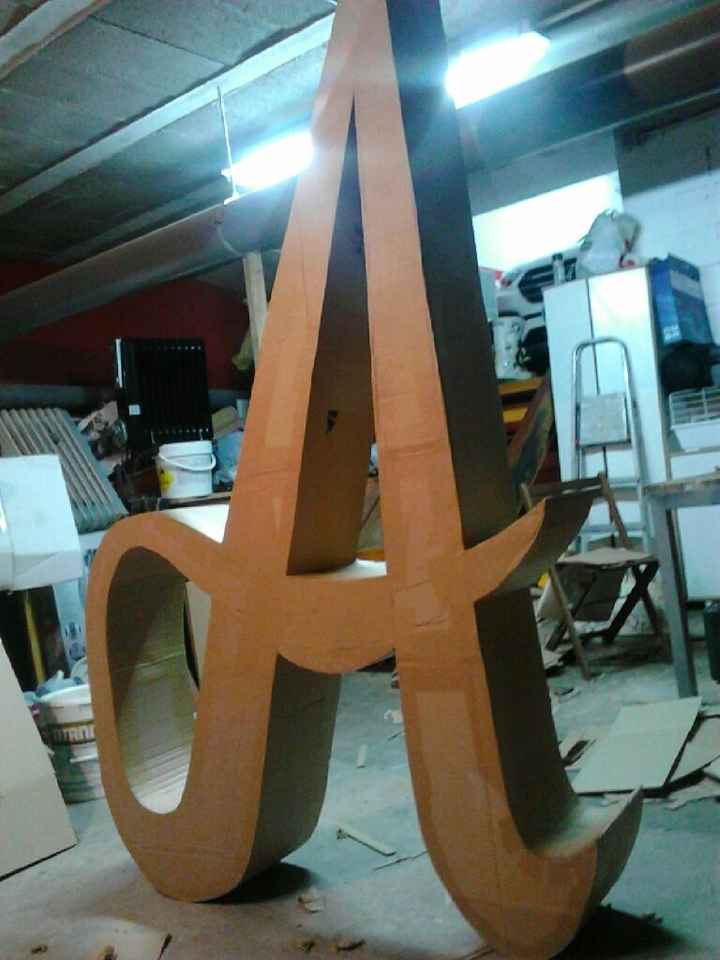 Letras boda en proceso que os parece!? - 3